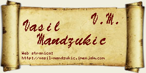 Vasil Mandžukić vizit kartica